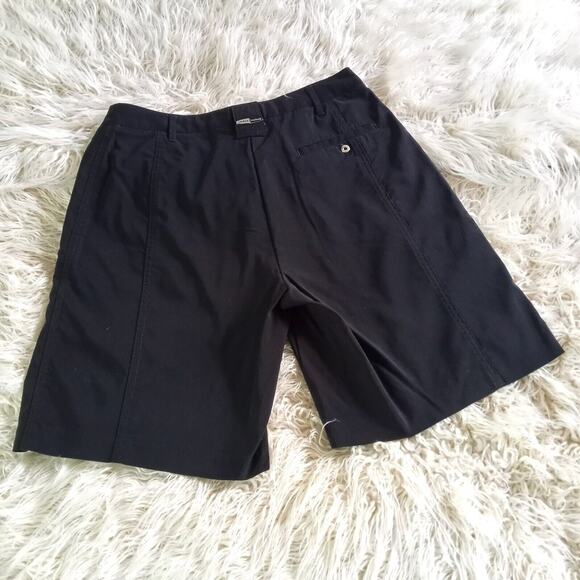 JAMIE SADOCK Golf Shorts Black Stretchy Size 4 NEW Bermuda Walking Pockets Flat - Picture 2 of 9